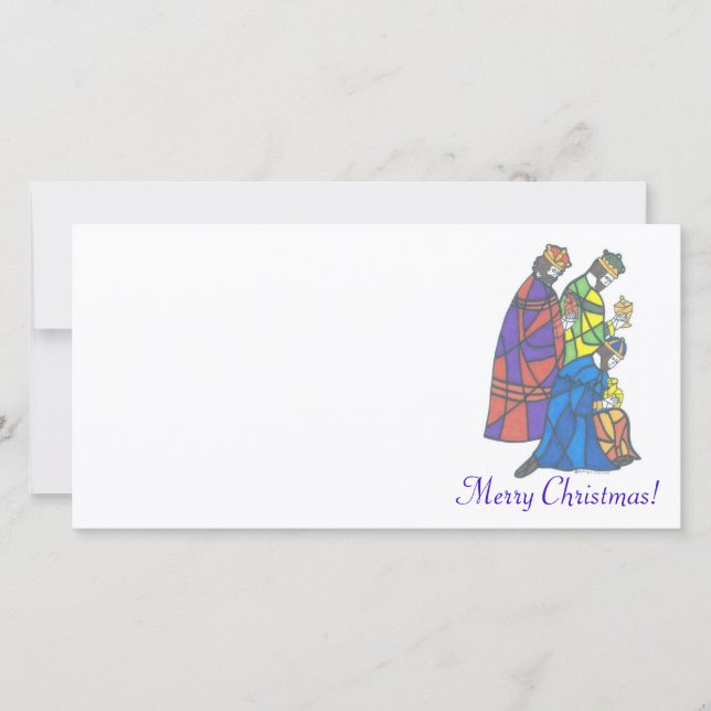 3 kungar, god jul! julkort (Framsida)