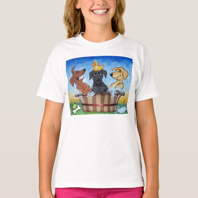3 labb i en Tub Shirt T (Framsida)