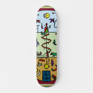 3 lager av liv skateboard bräda 20 cm