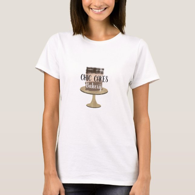 3 Lagrar Kummel Modern Rustic Bröllop-bakerikakor T Shirt (Framsida)