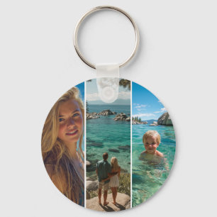 3 Långa Vertikala Randiga Boho Foto Nyckelring