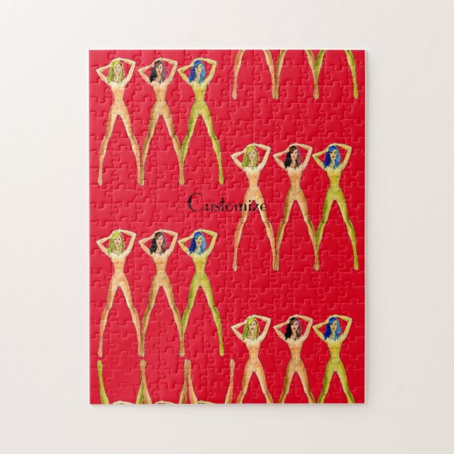 3 långbänkt Dam ständiga Thunder_Cove Pussel (Vertikal)