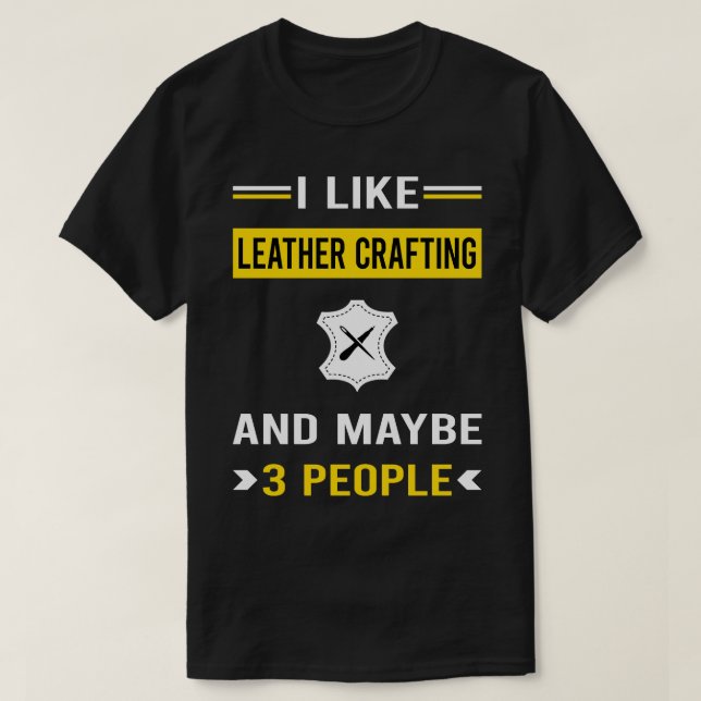 3 Ledig läderhantverksmässa T Shirt (Design framsida)