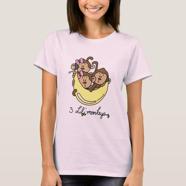 3 Li'l apaTshirts och gåvor Tee Shirt (Framsida)