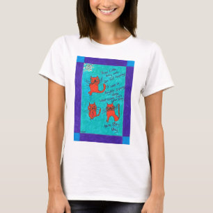 3 lite kattungeKats kvinna utslagsplats Tee Shirt