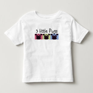 3 lite mops! Småbarn T-tröja & baby utslagsplats T Shirt