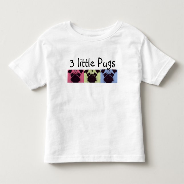 3 lite mops! Småbarn T-tröja & baby utslagsplatser T Shirt (Framsida)