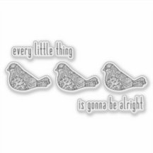 3 Little Birds Sticker