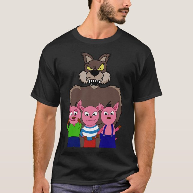 3 Little Pigs Classic T-Shirt (Framsida)