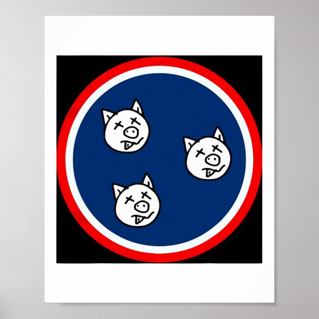 3 Little Tn Grisar Funny Bbq Poster (Framsidan)
