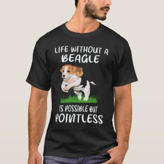 3 Livet Utan En Beagle T Shirt