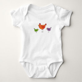 3 ljusa hönor t-shirt