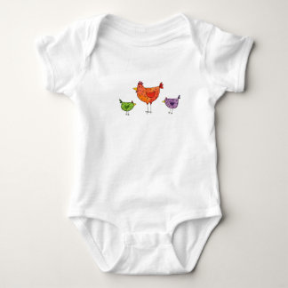 3 ljusa hönor t-shirt