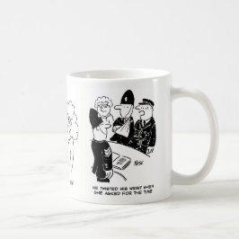 3 Lönsamma polisiära Tecknader på Subjekt Kaffemugg