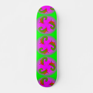 3 Lucky Fish Old School Skateboard Bräda 18 Cm