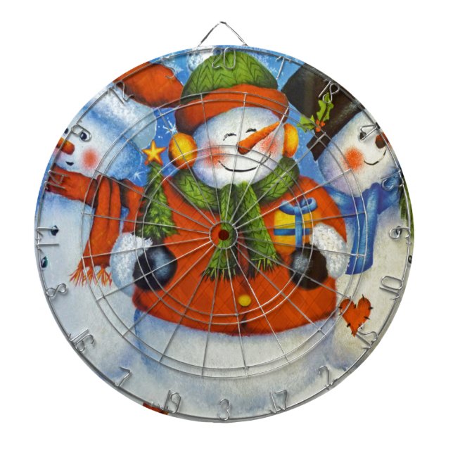3 LYCKLIG SNÖGUBBAR PILTAVLA (Framsidan)