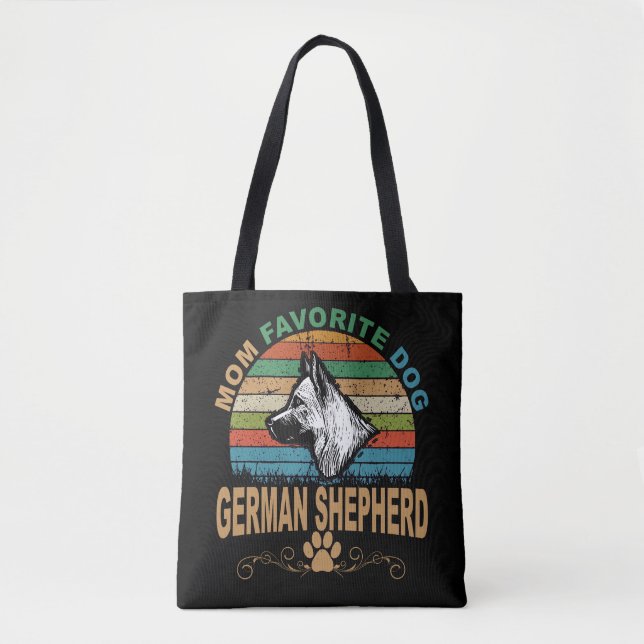 3 Mamma Favorite Hund German Shepherd Tygkasse (Framsida)