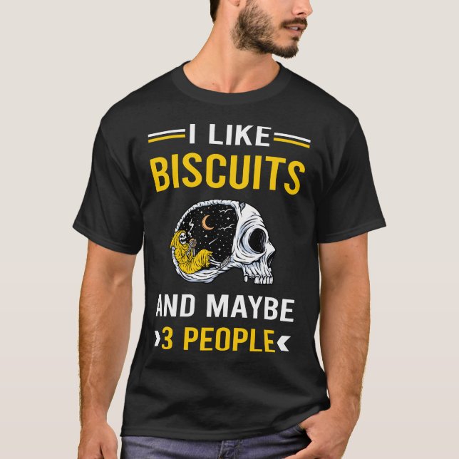 3 Människor Biscuit Biscuit T Shirt (Framsida)
