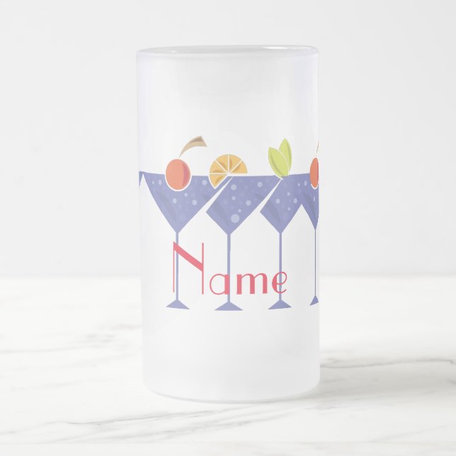 3 Martini Cocktails Thunder_Cove Frostat Ölglas (Center)