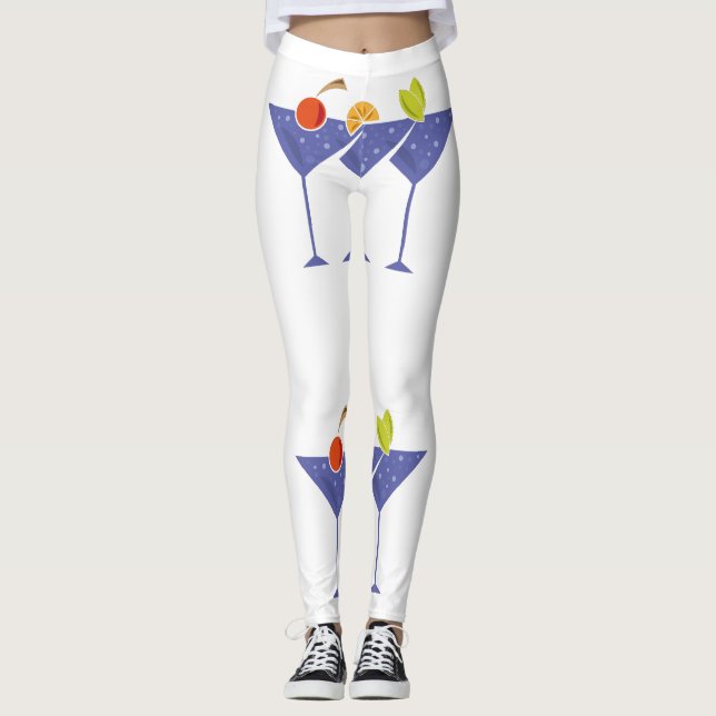 3 Martini Cocktails Thunder_Cove Leggings (Framsida)
