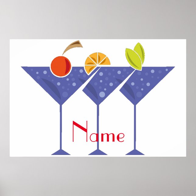 3 Martini Cocktails Thunder_Cove Poster (Framsidan)