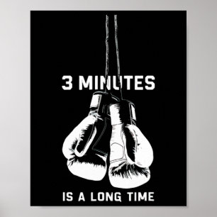 3 minuter är en lång stund boxning kickboxning rol poster