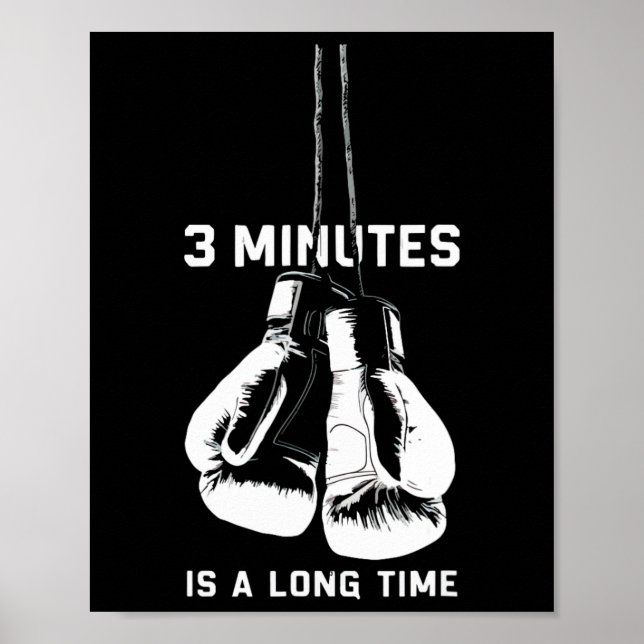 3 minuter är en lång stund boxning kickboxning rol poster (Framsidan)