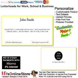 3 Modern Yellow Logo Promote Company Brand Name  Visitkort