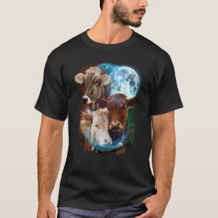 3 Moon Ko Liv Bosdjur Nötkreatur Djur T Shirt