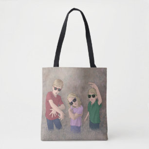 3 Munchkins Tote Bag Tygkasse