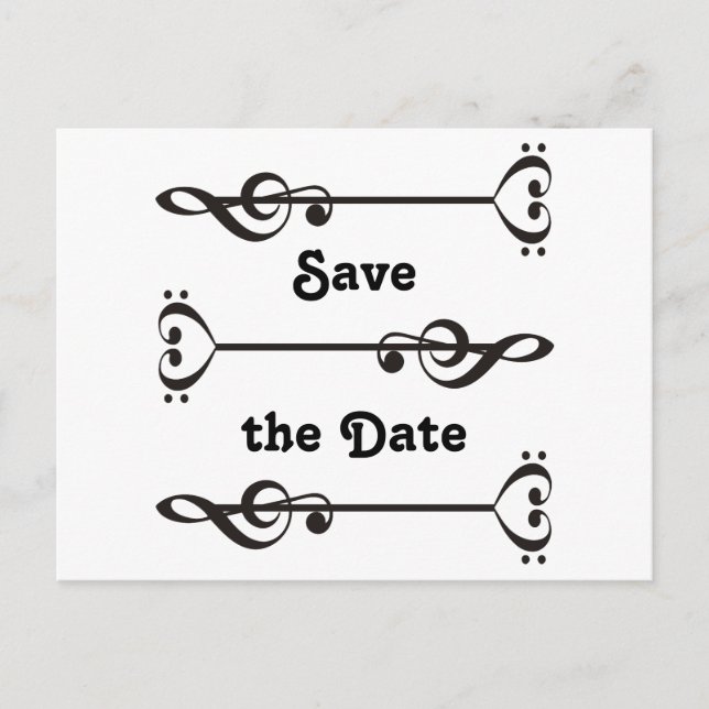 3 Musikpilar Meddelande Vykort (Framsida)