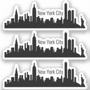 3 New York City Stickers Klistermärken