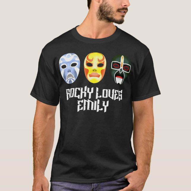 3 Ninjas Rocky Kärlek Emily Masks T Shirt (Framsida)
