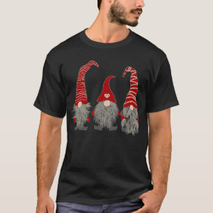 3 Nordiska Gnomes Svenska Nisse Tomte jul Paja T Shirt