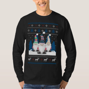 3 Nordiska Gnomes Svenska Nisse Tomte Ugly jul T Shirt