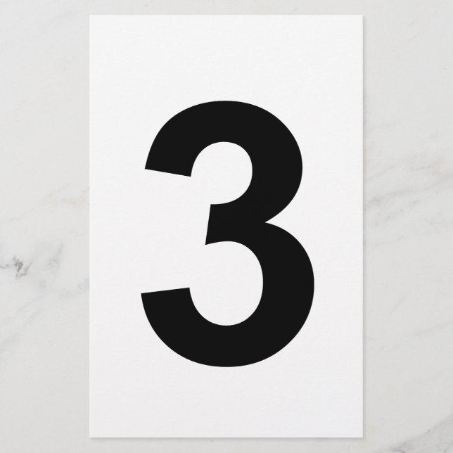 3 - nummer tre brevpapper (Framsida)