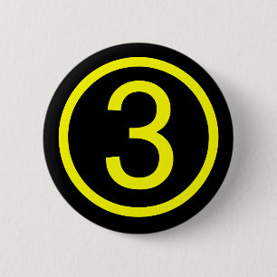 3 - nummer tre knapp