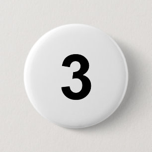 3 - numrera tre knapp