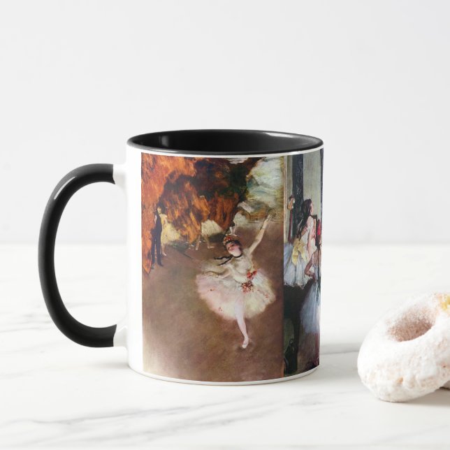 3 olika ballerinor av Edgar Degas Mugg (Med munk)