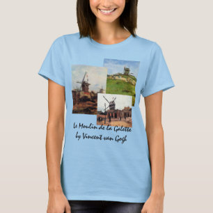3 olika van Gogh-Kvarn för arkitektur för Vintage Tee Shirt