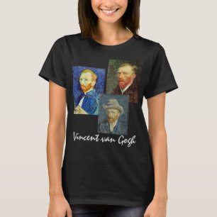 3 olika Vincent van Gogh Självporträtt T Shirt