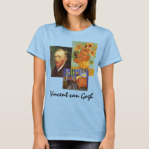 3 olika Vintage Berömd Van Gogh Art Paintings T Shirt