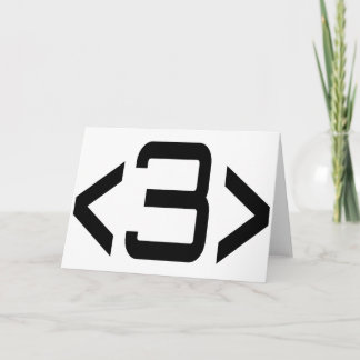 <3>Ömsesidigt Kärlek - Internet Meme Heart Helgkort