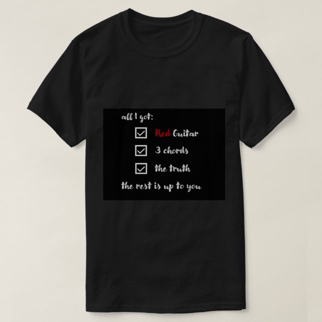 3 ord och sanning t shirt (Design framsida)