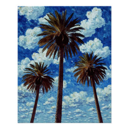 3 Palms Perfect Poster