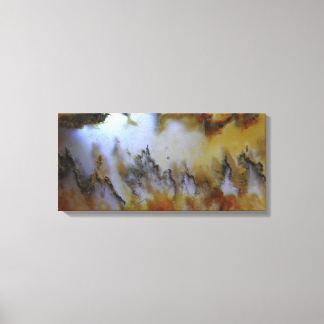 3-panelers Natural Mossy Agate Photo Canvastryck (Framsida)