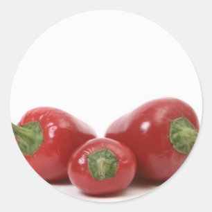3 Paprika Runt Klistermärke
