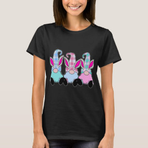 3 Påsk Gnomes Pastel Beards Vår Bunny Öron Ra T Shirt