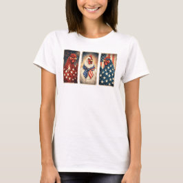 3 Patriotiska Kycklingar T Shirt