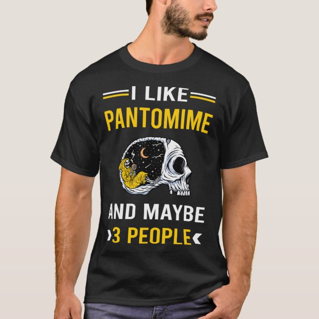 3 Personer Pantomime T Shirt (Framsida)